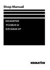 Komatsu PC138US-11 (JPN) For KAL Excavator Shop Service Manual S/N 51618-up