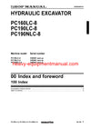 Download Komatsu PC160LC-8 Hydraulic Excavator Service Shop Manual SN K50001-UP