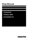 Komatsu PC200LC-8M0 (JPN) Excavator Shop Service Manual S/N 400001-UP
