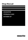 Komatsu PC228USLC-11E0 (GBR) Excavator Shop Service Manual S/N 6826-UP