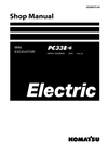Komatsu PC33E-6 Mini Excavator Shop Service Manual 2001 and up (SEN06975-04)