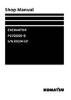 Komatsu PC7000E-6 Excavator Shop Service Manual S/N 35024-UP