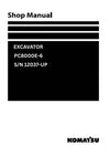 Komatsu PC8000E-6 (DEU) Excavator Shop Service Manual S/N 12037-UP