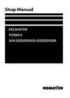 Komatsu PC95R-2 (ITA) Excavator Shop Service Manual S/N 21D5200001-21D5200329