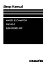 Komatsu PW180-7 (DEU) PLUS Wheel Excavator Shop Service Manual S/N H55951-UP
