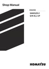 Komatsu SA6D125-2 and additional models (JPN) Engine Shop Service Manual S/N ALL-UP and more