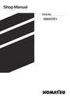 Komatsu SA6D170-1 and additional models (JPN)-FOR KSP Engine Shop Service Manual