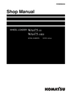 Komatsu WA475-10, WA475-10E0 Wheel Loader Shop Service Manual H47051 and up