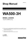 Komatsu WA500-3H Wheel Loader Shop Service Manual