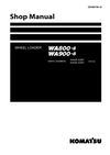 Komatsu WA800-8, WA900-8 Wheel Loader Shop Service Manual 80001, 90001 and up(SEN06799-16)