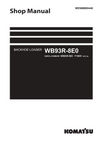 Komatsu WB93R-8E0 Backhoe Loader Shop Service Manual F10001 and up (WENBM00440)