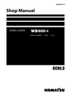 Komatsu WD600-6 Wheel Dozer Shop Service Manual 55001 and up (SEN04979-15)