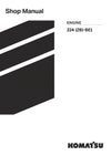 Komatsu Z24 (ZB)-BE1 and additional models Engine Shop Service Manual