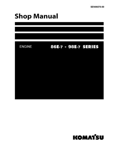 Komatsu 4D 86E-7 88E-7 98E-7 Engine Shop Service Manual