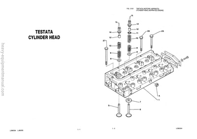 Komatsu 692(ITA) Backhoe Loaders Parts Manual SN 61110007-UP 