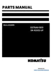Komatsu D275AX-5E0 Bulldozer Parts Manual SN 41001-UP