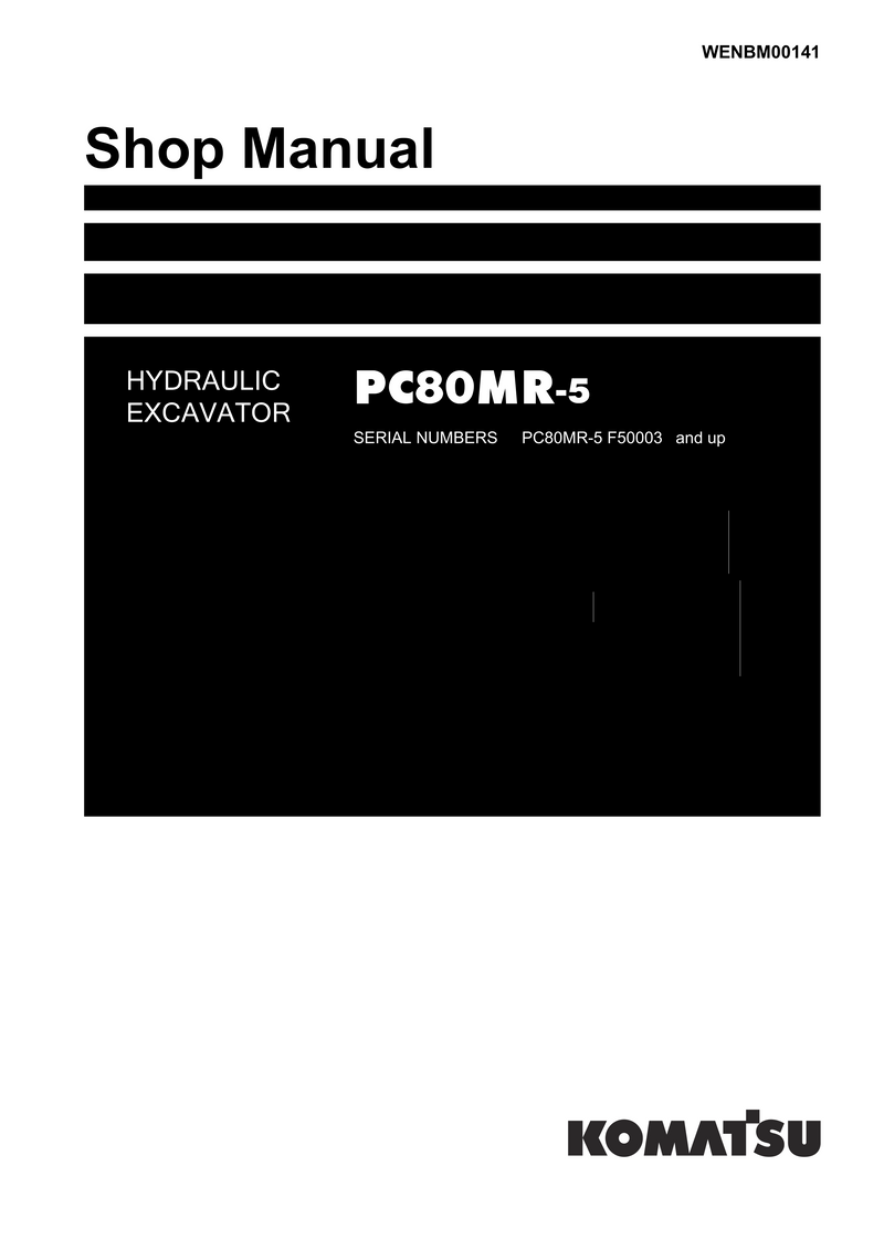 Komatsu PC80MR-5 Crawler Excavator Service Repair Manual SN F50003 & UP
