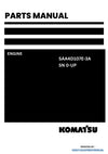 Komatsu SAA4D107E-3A Engine Parts Manual SN 0-UP