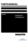 Komatsu SAA4D107E-5 Engine Parts Manual SN 22562224-UP