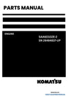 Komatsu SAA6D102E-2 Engine Parts Manual SN 26484837-UP (For WA320-5)
