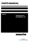 Komatsu SAA6D107E-1D Engine Parts Manual SN 36838021 -UP (For WA380-6)