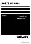 Komatsu SAA6D140E-5H Engine Parts Manual SN 535785-UP