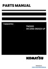 Komatsu TN230D TimberPro Parts Manual SN TN230D-1066-092023-UP