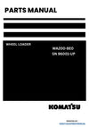 Komatsu WA200-8E0 Wheel Loader Parts Manual SN 96001-UP