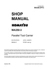 Komatsu WA250-3 Wheel Loader Shop Service Manual A75001 and up