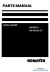 Komatsu WA320-5 Wheel Loader Parts Manual SN 60001 UP