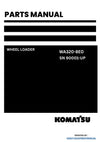 Komatsu WA320-8E0 Wheel Loader Parts Manual SN 90001-UP