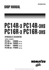 Komatsu PC14R-3 Excavator Shop Service Manual S/N F50003-UP and more