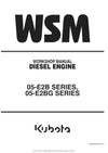 Kubota 05-E2B Series, 05-E2BG Series Diesel Engine Workshop Manual PDF