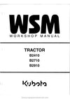 Kubota B2410 B2710 B2910 Tractor Workshop Service Manual (9Y011-13031) PDF