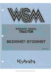 Kubota B6200HST B7200HST Tractor Workshop Service Manual (97897-10713) PDF Download