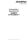 Kubota D1703-BB-EC-1 Diesel Engine Parts Manual PDF