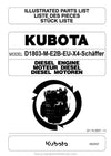 Kubota D1803-M-E2B Diesel Engine Parts Manual PDF