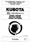Kubota D905-EBB-EC-LT-1 Diesel Engine Parts Manual PDF