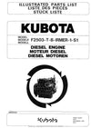 Kubota F2503-T-B Diesel Engine Parts Manual PDF