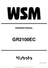 Kubota GR2100EC Lawn Mower Workshop Service Manual PDF Download