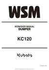 Kubota KC120 Dumper Workshop Service Manual (RY911-29270 Year 2020) PDF Download
