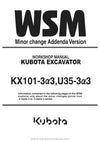 Kubota KX101-3a3 U35-3a3 Excavator Workshop Service Manual (RY921-21200) PDF Download