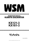 Kubota KX121-3 KX161-3 Excavator Workshop Service Manual (97899-60550) PDF