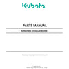 Kubota KX61HAB Diesel Engine Parts Manual PDF