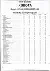 Kubota L175 L210 L225 L225DT L260 Tractor Workshop Manual PDF Download