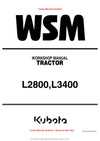 Kubota L2800 L3400 Tractor Workshop Service Manual (9Y011-13193) PDF Download