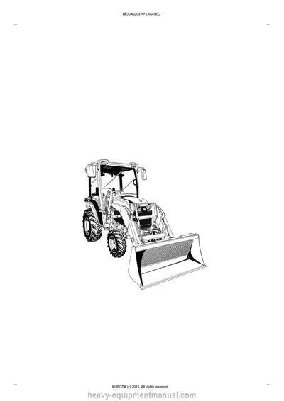 Kubota LA545EC Front Loader Parts Manual PDF