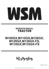 Kubota M100GX, M110GX, M126GX Tractor Workshop Service Manual (9Y111-20443) PDF Download