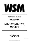 Kubota M7-132 M7-152 M7-172 Tractor Workshop Service Manual (9Y111-19533) PDF Download