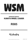 Kubota R085 Wheel Loader Workshop Service Manual (RY911-22698) PDF Download
